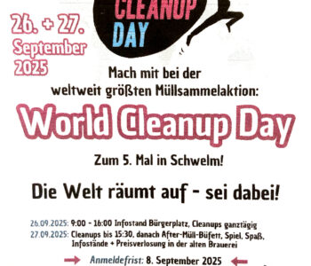 World Cleaup Day 2025 Flyer zur Schwelmer Aktion